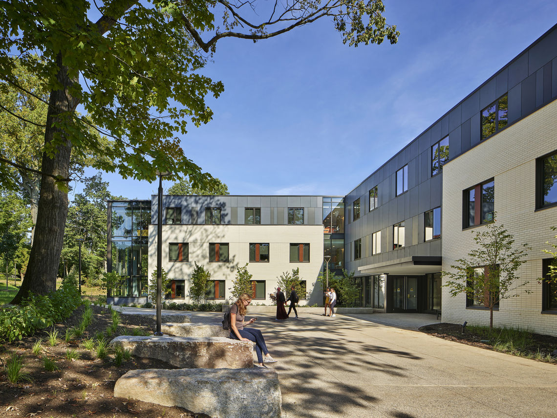 Cabrini Res Hall exterior entrance