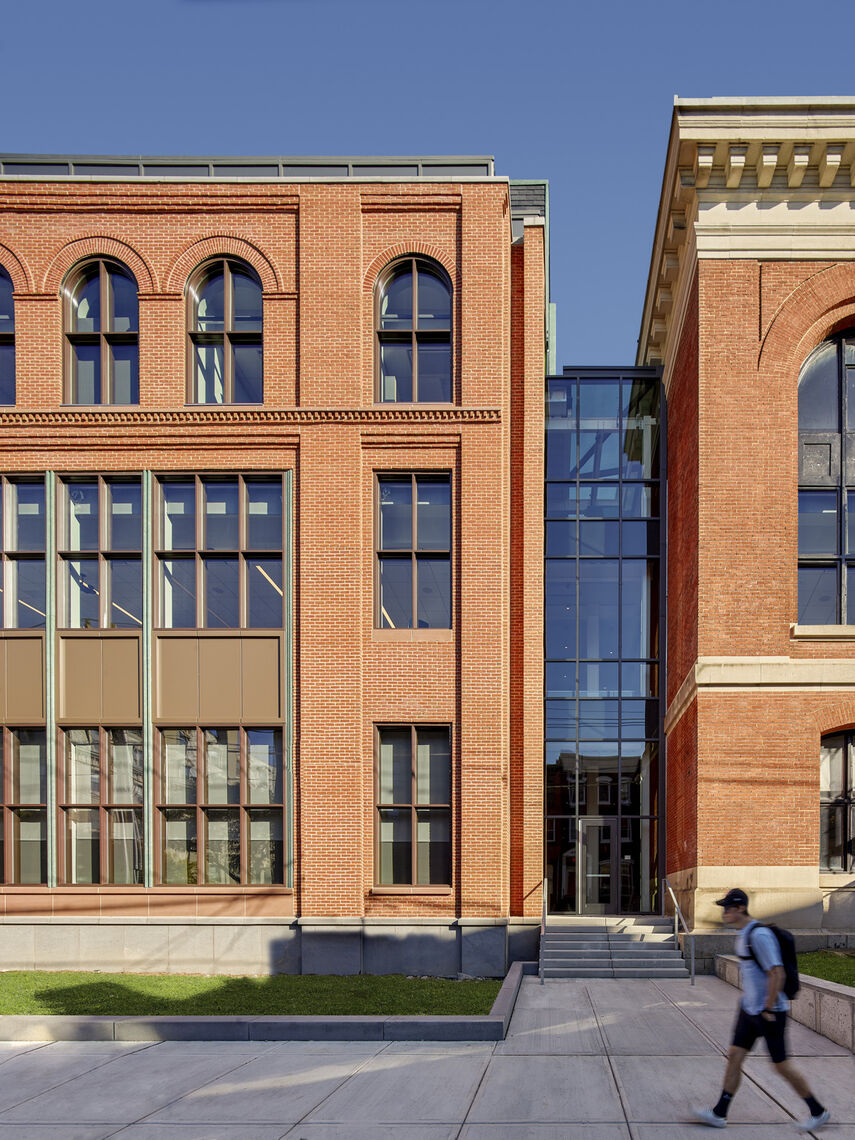 stevens exterior glass atrium