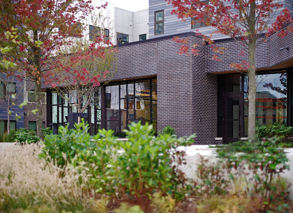 ncv exterior view of gym from courtyard