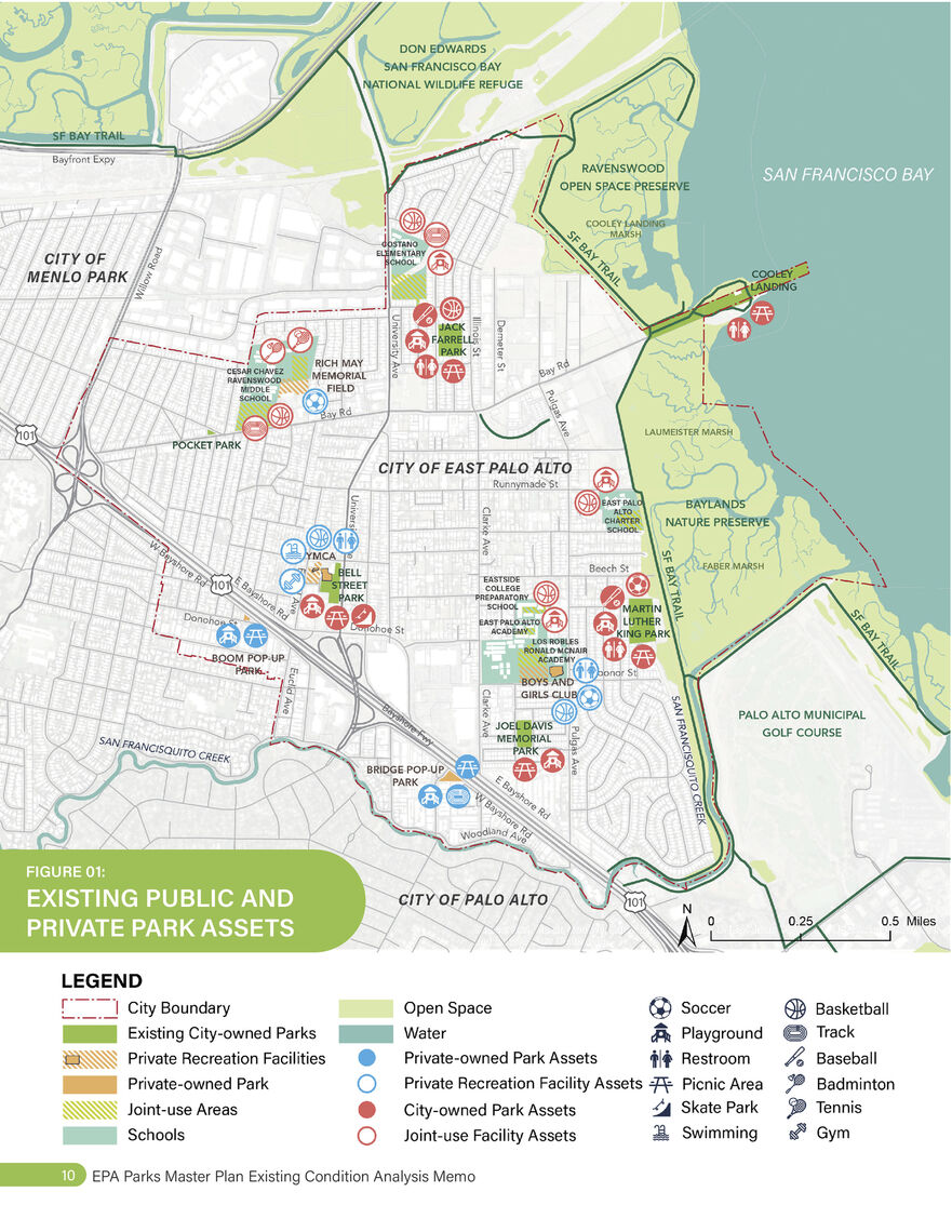 2021 0817 epa parks master plan existing condition analysis memo existing parks assets largeprint