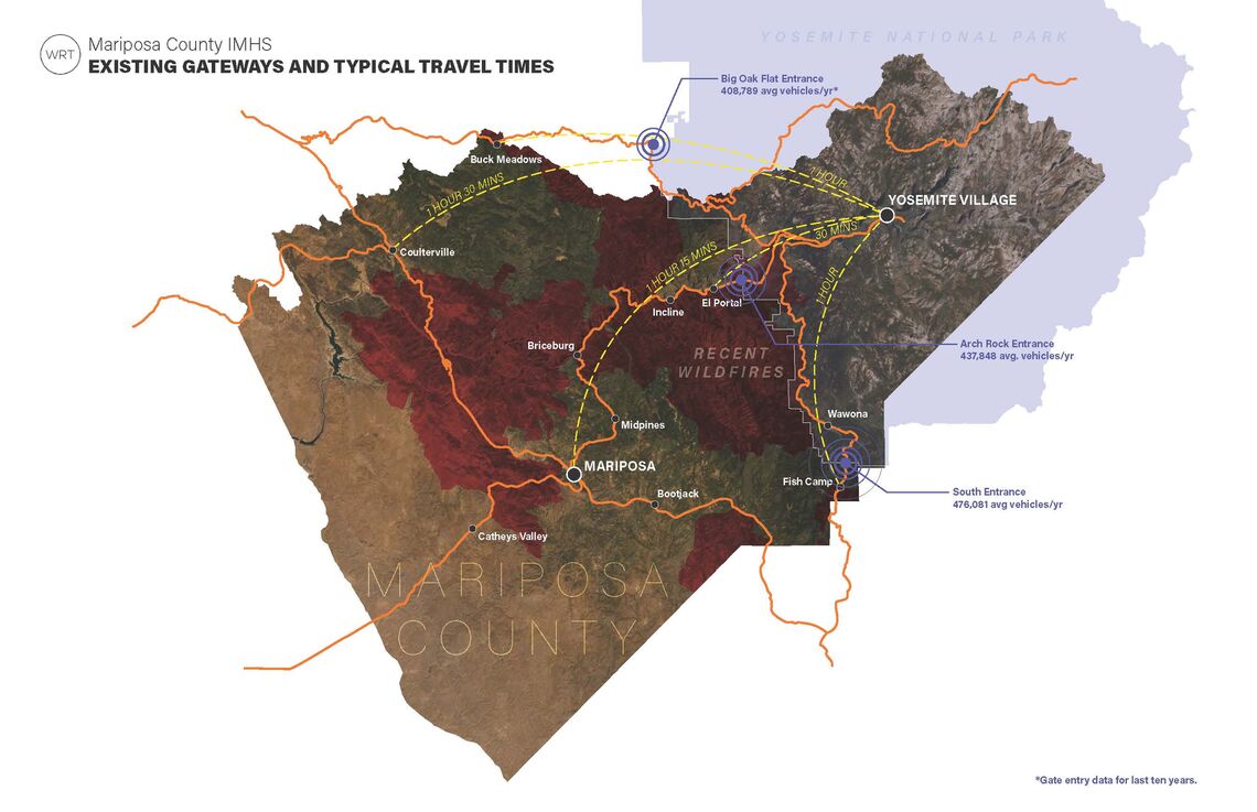 mariposa county map